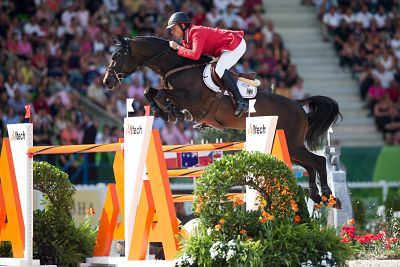 Caen 04 09 2014 Pferdesport Alltech FEI World Equestrian Games Normandie 2014 Teamwettbewerb C Caen, 04.09.2014 - Pferdesport, Alltech FEI World Equestrian Games Normandie 2014, Teamwettbewerb, Christian Ahlmann (GER) auf Codex One PUBLICATIONxNOTxINxSUIxAUTxLIExITAxFRAxNED Caen 04 09 2014 Equestrian sports Alltech Fei World Equestrian Games Normandy 2014 Team competition Christian Ahlmann ger on Codex One