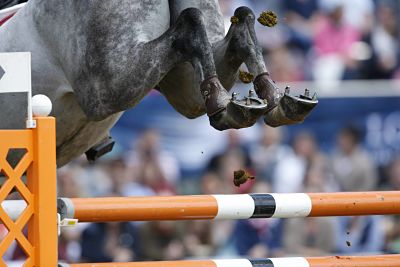 2019-09-19_opt Bildnummer: 13647138 Datum: 18.05.2013 Copyright: imago/Jacques Toffi 18-05-2013, Int. Pfingstturnier Wiesbaden, 18. bis 20.05.2013-Schlosspark Biebrich-Wiesbaden-Germany 03 CSI5 - Springen mit 2 Umlaeufen und 1 Stechen ( 1.60m ) Longines Global Champions Tour of WiesbadenLotto-Hessen-Preis - Eisenstollen eines Pferdes beim Sprung; Pferdesport Springreiten x2x xkg 2013 quer Aufmacher kurios Komik Pferdesport Reiten Reitsport Details o0 Symbol Teilnehmer Rückansicht, Bein Beine Pferdebein, Pferdebeine Körperteile Tiere Hufe Hufen Beschlag Detail Hindernis Hufeisen Stollen Pferdeapfel, Kot Ausscheidung Image number 13647138 date 18 05 2013 Copyright imago Jacques Toffi 18 05 2013 Int Pfingstturnier Wiesbaden 18 until 20 05 2013 Castle Park Biebrich Wiesbaden Germany 03 CSI5 Jump with 2 and 1 sting 1 60m Longines Global Champions Tour of Hesse Prize a Horse the Jump Equestrian sports showjumping x2x xkg 2013 horizontal Highlight funny comic Equestrian sports riding Horse riding Details o0 symbol Participants Back View Leg Legs Horse leg Horse legs Body parts Animals Hooves Hooves Fittings Detail Obstacle Horseshoe Stollen Horse apple Kot Excretion