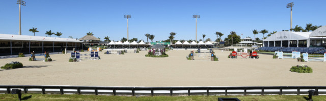 EQUESTRIAN: FEB 3 Winter Equestrian Festival - Class 1006 - $2,500 1.35m Jumper (II2d) CabanaCoast WELLINGTON, FL - FEBRUARY 3: A general view of the International Arena during the Class 1006 - $2,500 1.35m Jumper (II2d) CabanaCoast in the Winter Equestrian Festival on February 3, 2021, at the Palm Beach International Equestrian Center in Wellington, Florida. (Photo by Joel Auerbach/Getty Images) 
