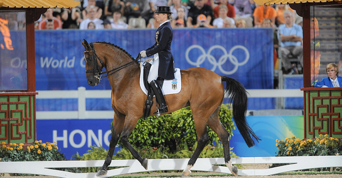 Germany's Isabell Werth on her horse 