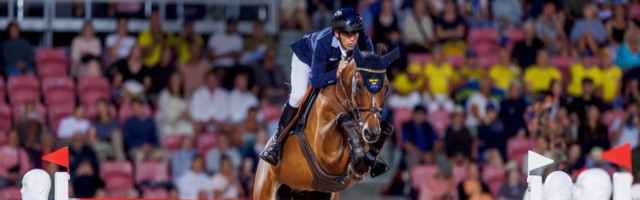 HERNING - ECCO FEI World Championships 2022, HERNING - ECCO FEI World Championships 2022 FREDRICSON Peder (SWE), H&M All HERNING - ECCO FEI World Championships 2022, HERNING - ECCO FEI World Championships 2022 FREDRICSON Peder SWE, H&M All In FEI World Jumping Championship - Individual - Second Competition - Round 2 Agria FEI World Jumping Championship presented by Helgstrand Herning, MCH Messecenter 12. August 2022 - *** HERNING ECCO FEI World Championships 2022, HERNING ECCO FEI World Championships 2022 FREDRICSON Peder SWE , H M All In FEI World Jumping Championship Individual Second Competition Round 2 Agria FEI World Jumping Championship presented by Helgstrand Herning, MCH Messecenter 12 August 2022 