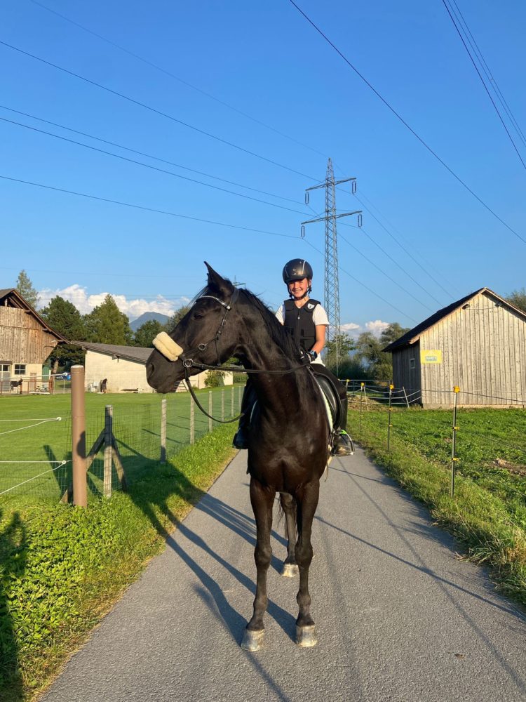 Ausritt nach der Reitstunde