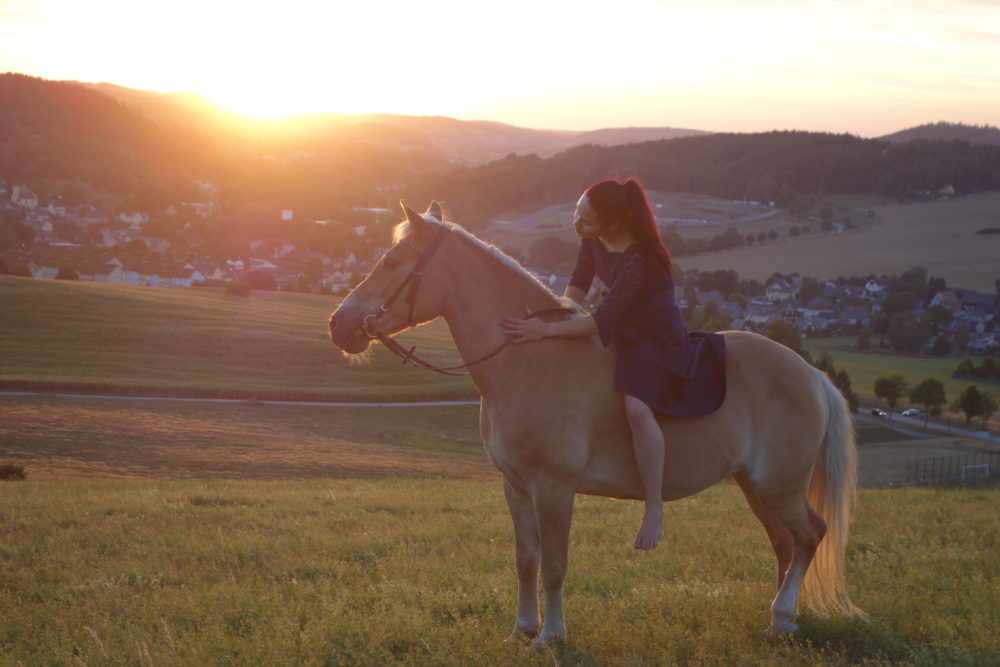 Shooting im Sonnenuntergang